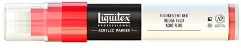 Liquitex Professional Paint Marker with 8-15 mm Wide Nib - Fluorescent Red
