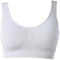 UnsichtBra Bustier Damen BH ohne Buegel | Wohlfühl Bustiers Top | Bügelloser Soft Bra | Schlaf Still Sport Bralette in vielen Farben (wellbra_sngl)(M, Weiß)
