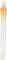 L-Style - L-Shaft Lock Straight Twotone - Weiß Klar Orange DisplayLength 330