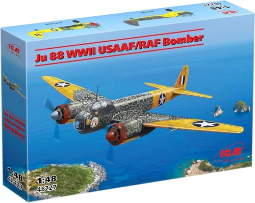 ICM 48227 - 1:48 Ju 88 WWII USAAF/RAF Bomber - Neu