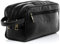 SID & VAIN große Kulturtasche Herren echt Leder - Waschtasche GATWICK - Kulturbeutel - Leder-Waschtasche Herren und Damen schwarz handgefertigt