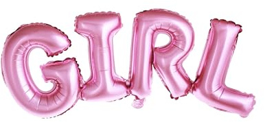 Ballon Aluminium Rose - GIRL