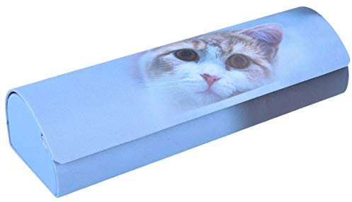 Robustes Hartschalen-Brillenetui CATS mit Magnetverschluss und niedlichem Katzen-Motiv