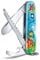 Victorinox Schweizer Taschenmesser, My First Tier-Edition, Multitool, Swiss Army Knife mit 9 Funktionen, Klinge ohne Spitz, Schraubendreher