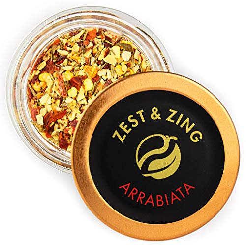 Arrabiata Pasta Blend, 25 g - Premium Spice Blends by ZEST & ZING. Fresher, Convenient, Stackable Spice Jars. 4031