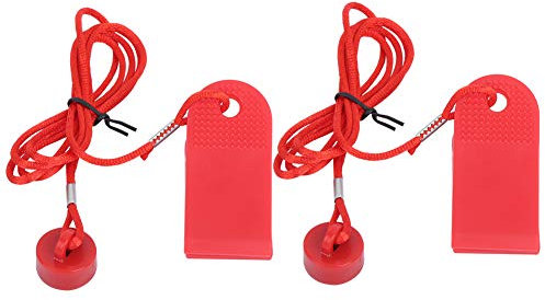 Keenso 2 Stück Universal Running Laufband Maschinensicherheitsschlüssel Magnetisches Sicherheitsschloss