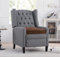 EXQUIZIT HOME Booster Cushion Seat Pad 100% Cotton Filling Cushion Thick Seat Pads Adults Chair Armchair Garden Brown 45cm x 45cm + 10cm Thickness Approximate