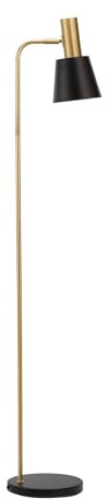Pauleen 48144 Grand Elegance Stehleuchte mit Gold Stehlampe in Schwarz max25W E27 Schwarz/Gold 230V Metall