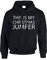 Gift Hub Christmas Funny Xmas Sweatshirt Pullover Gift Present Unisex Kids And Adult Sleeve Hoody Xmas Jumper Black XL