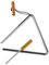 Dreieckige Handpercussion mit Schläger, Rhythmus-Stahldreiecke, Musikinstrument (20,3 cm)