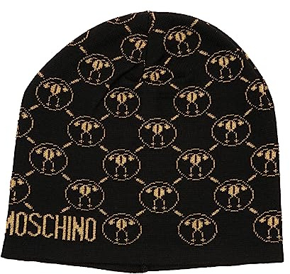 Moschino Damen Double question Mark M�TZE Black