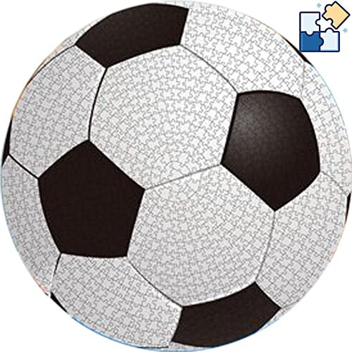 3D -runde Puzzle 1000 Pcs Basketball -fußball -Muster Rätsel Lustiges Intellektives Spiel Für Kinder Erwachsene
