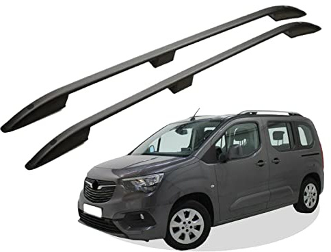 Dachreling passend für Opel Combo E L1 kurz (SWB) Baujahr ab 2018 (Schwarz) mit ABE