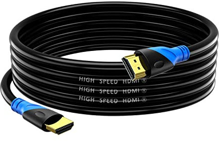 Rommisie Cable HDMI 4K/60HZ 7M (HDMI 2.0,18Gbps) Conectores chapados en oro de ultra alta velocidad, Retorno de audio Ethernet, Video 4K, FullHD1080p 3D Compatible con Playstation Arc PC HDTV