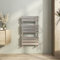 Heilmetz 800 x450mm Heated Towel Rail for Bathroom, Chrome Radiator Towel Rail Flat Panel Bathroom Ladder Towel Radiator Towel Warmer Modern Central Heating Radiators