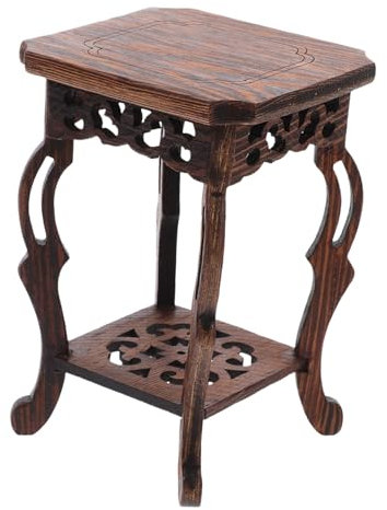 Cabilock Basis Aus Wenge Fish Bowl Basisständer Blumentopf Sockel Bauernstand Für Pflanzen Blumentopf Ständer Untergestell Für Blumentöpfe Holz Blumenbank Jade Bonsai-ständer Büro Hölzern