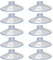 YSJJZRL Pilz-Saugnapf, Kunststoff, transparent, ohne Haken, für Zuhause, Fliesen, Glas, Spiegel (20 Stück, 60 mm)