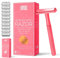 Jungle Culture® Rasierhobel Damen und Herren inkl. 10 Klingen • Nassrasierer für Frauen in Heißes Rosa • Einzelklingen Metall Rasierer für Körper & Gesicht mit eBook Rasierführer • Safety Razor