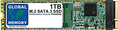 GLOBAL MEMORY Disque dur SSD M.2 NGFF SATA 3 1 To pour MacBook Pro (15 MID 2012-13 fin 2013)