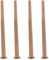 4 Pièces Pieds de Meubles en Bois Massif (Hêtre), Pieds de Table Conique de Remplacement pour Table à Manger, Canapé, Armoire - Avec Vis, Couleur du Bois (55cm/21.7in, Tilt)