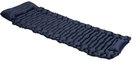 GGZONE Camping Press-Typ Aufblasbare Matratze Outdoor Isomatte Ultraleicht Strand Picknick Luftmatratze Faltzelt (Farbe: Marineblau) (Blau) Beautiful Scenery