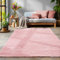 SIMPEX Tappeto pelo lungo, Unicolor - Monocroma, Tappeto Rosa, 200 x 290 cm, Tappeti in stile moderno, Tappeto soggiorno