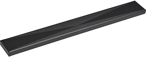 ALLES IM GRIFF Allles Möbelgriff Abia LA 160mm flach Breite 202mm - Schrankgriff für Möbelfronten - Zinkdruckguss schwarz matt