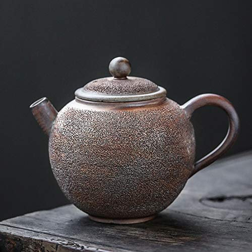 Teeservice, Keramik-Teekanne mit Holzofen, handgezeichnetes Embryo-Teeservice, handgefertigte Teekanne aus Brennholz, Kostbare Sammlung, handwerklich handgefertigte Kreation, Geschenkverpackungsdekor