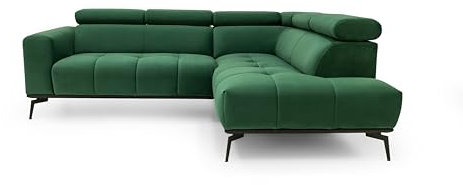 Excellentsofa Ecksofa mit Auswahl an Größen und Farben – von 230 bis 360 cm Länge und 160 bis 360 cm Breite, mit Relaxfunktion und Kopfstützen - Elegant und Funktional