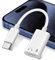 Forhome Adaptateur Jack Audio USB C vers Lightning,Adaptateur USB C vers Lightning,pour 16 Pro Max Plus Pad 10 - pour Pad Pro Mini 6 Air 4th Air 5th S23(Blanc)