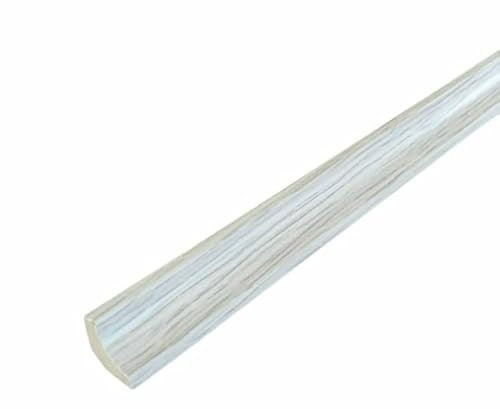 Scotia Beading Flooring MDF Laminate Skirting Cladder 2.4m (10 Lengths) 25 Colours Available (Grey)