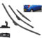 OXANC , Für Hyundai I10 Mk1 2007 2008 2009 2010 2011-2013 Auto vorne hinten Scheibenwaschanlage Windschutzscheibe Scheibenwischerblätter Arm