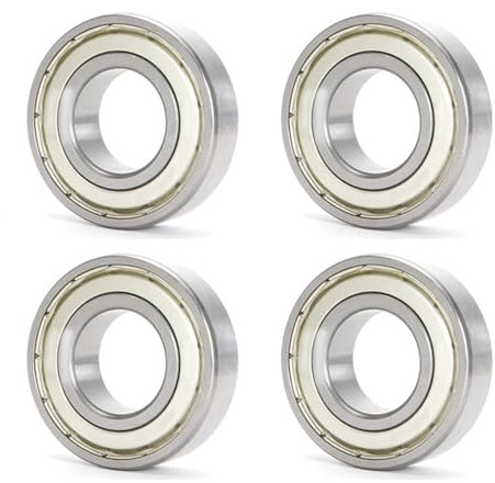 HAISHANG 4 Stück 695ZZ Kugellager 5mm x 13mm x 4mm,Rillenkugellagern Chromstahl mit Metall Double Shielded Dichtung für Skateboards,Roller,Drehbänke