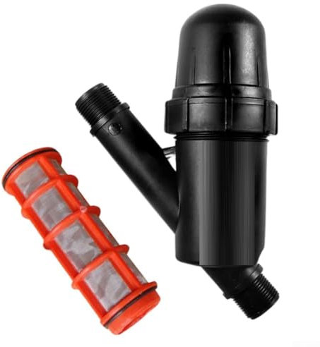 Druckminderer und Filter-Set, 2-teilig, hochwertiger Druckregler und Filter für effiziente Tropfbewässerung, 18 x 14 cm, für Gartenbewässerung