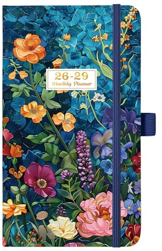 2026-2029 Pocket Planner/Calendar - 3 Year Monthly Planner 2026-2029, July 2026 - June 2029(36 Months), 6.3 x 3.7, Monthly Planners with Inner Pocket, Pen Holder & Elastic Closure - Colorful