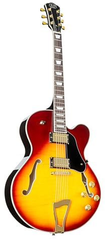 J & D SA-1 II Tobacco Sunburst - Halbakustik Gitarre