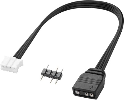 YAODHAOD 5V ARGB to 4/6 Pin Fan Controller Adapter 2PCS,for compatible with Coolmoon EZDIY-FAB Pirate Ship RGB Fan Hub,Other 4-6 Pin PC Fans and LED Devices (ARGB to PH2.0 4Pin female)