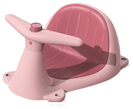 ZUNOXAZ Badesitz mit Sprühfunktion Sicherer und Komfortabler für Junge Mädchen für Babywanne und Badewanne Langlebig und Hautfreundlich Rosa