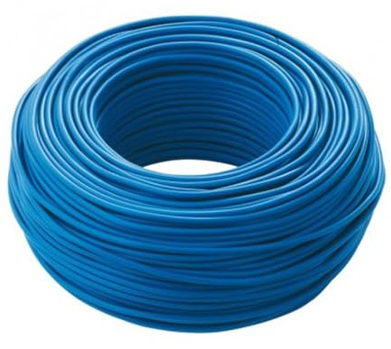 cordina, cavo elettrico, 25 metri, 4 mmq mm2, 1x4 mm, colore blu, in rame, filo unipolare, conforme CPR, FS17, ideale per ristrutturazioni impianto elettrico per case e appartamenti