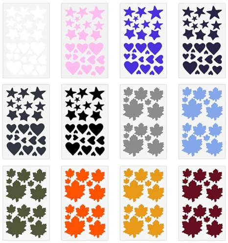 HORREX 12 Stück Flicken Daunenjacke Flicken Reparaturset Nylon Wasserdicht | Reißfestes Klebeflicken für Textilien Selbstklebend, Mehrere Farben Flicken Selbstklebend Stoff für Jacken Oberbekleidung