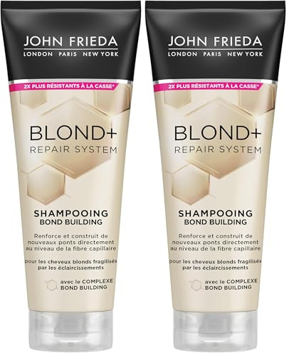 John Frieda Blond+ Repair System Bond Building Shampoo, 250 ml (Packung mit 2)
