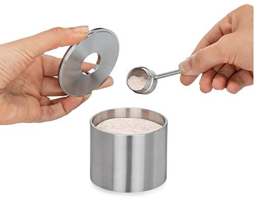 Grind Gourmet Salt Cellar, Solid Stainless