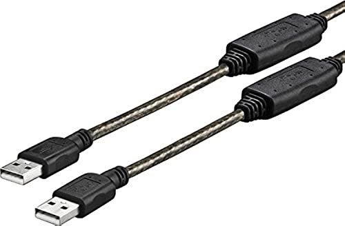 VivoLink PROUSBAA10 câble USB 10 m USB A Noir, Transparent - Câbles USB (10 m, USB A, USB A, 2.0, Male connector / Male connector, Noir, Transparent)