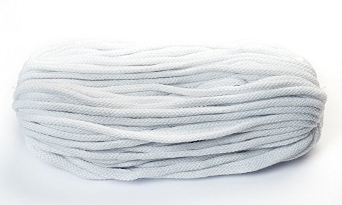 Baumwollkordel 6mm dick 50 Meter Lang Baumwollkordel weiß