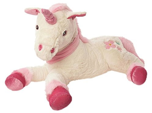 Inware 6198 - Kuscheltier Einhorn Feemi, 25 cm, weiß, Schmusetier