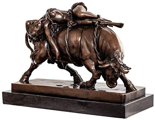 aubaho Bronzeskulptur Europa Stier nach Marcel Debut Stil Bronze Figur Skulptur Replik