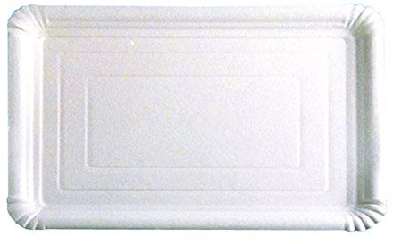 García de Pou 320.19 Bandejas Pastelería Medianas, 33 x 23 cm, Set de 25, Blanco