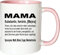 Mister Merchandise Kaffeebecher Tasse Mama Definition Mutter Mutti Geschenk Muttertag Baby Schwanger Teetasse Becher Weiß-Rosa