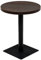 vidaXL Bistrotisch MDF Stahl Rund 60x75cm Dunkle Esche Stehtisch Bartisch