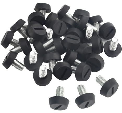 TOVOT M8 32 Pièces Pied de Meuble Reglable Pieds de Nivellement pour Chaise de Table Pieds de Meubles à Visser avec des Noix (2cm)